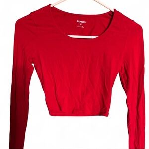 Express Red Crop Top